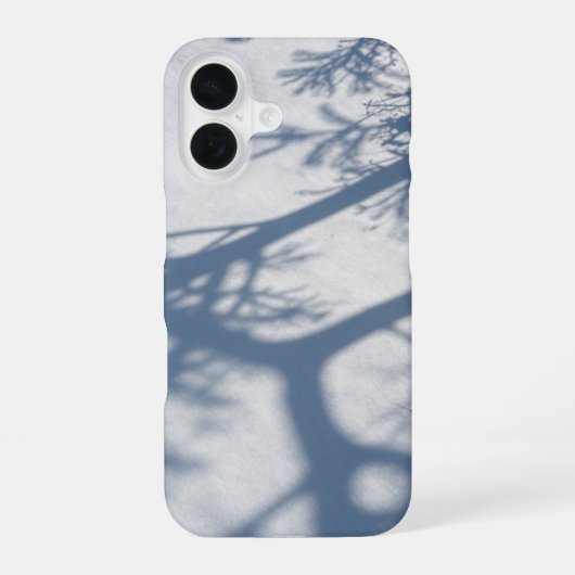 Winter Tree Shadow Fresh Snow Phone Case iPhone 16ケース (裏面)