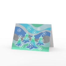 Winter Treesのグリーティングカード