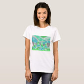 Winter TreesグリーンTシャツ Tシャツ (正面フル)