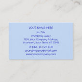 Winter Trees Blueビジネスカードブルー 名刺 (裏面)