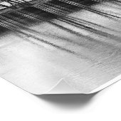 Winter Trees by the Water, B&Wフォトプリント フォトプリント (角)