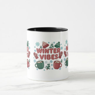 Winter Vibes" 2Dパフ マグカップ