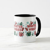 Winter Vibes" 2D puff マグカップ (正面右)