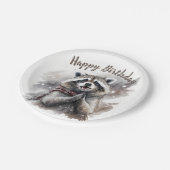 Winter Vibes Raccoon – バースデーパーティー –  ペーパープレート (アングル)