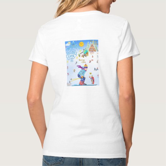 Winter Vibes Tシャツ (裏面)