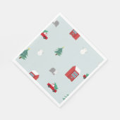 Winter Village スタンダードランチョンナプキン (角)