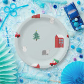 Winter Village ペーパープレート (パーティー)