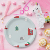 Winter Village ペーパープレート (パーティー)