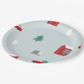 Winter Village ペーパープレート (アングル)