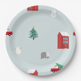 Winter Village ペーパープレート