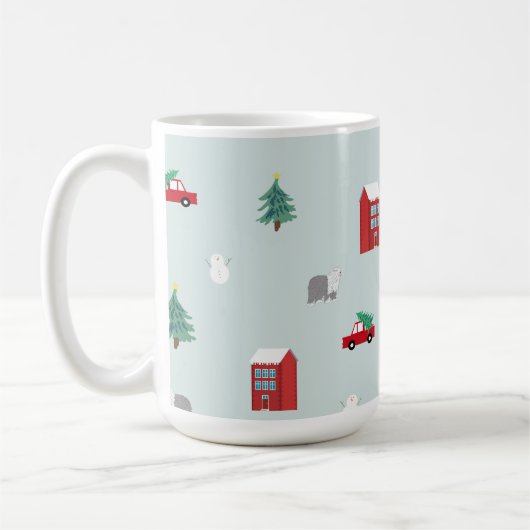 Winter Village Mug コーヒーマグカップ (左)