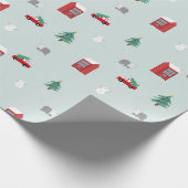 Winter Village Wrapping Paper - Christmas Gift ラッピングペーパー (角)