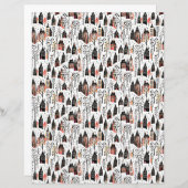 Winter villages pattern christmas craft paper (正面/裏面)