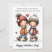 Winter Walk Valentine  シーズンカード (正面)