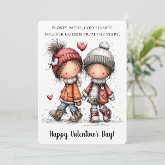 Winter Walk Valentine  シーズンカード (スタンド正面)