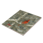 Winter Watercolor Cardinal タイル (側面)