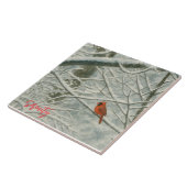 Winter Watercolor Cardinal タイル (側面)