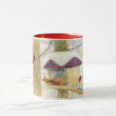 Winter Watercolor Cardinals マグカップ (中央)