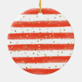 Winter Watercolor Nutcracker Soldier ornament セラミックオーナメント (裏面)