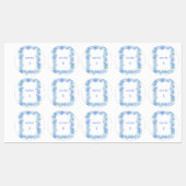 Winter Waterproof Labels Minimalist Snowflake Name ラベル (シート)