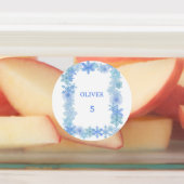 Winter Waterproof Labels Minimalist Snowflake Name ラベル (貼付)