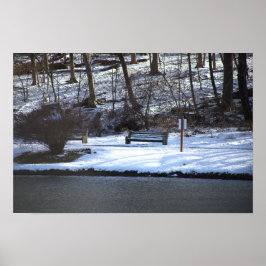 Winter Waterscapeフォトポスター ポスター