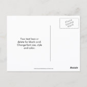 Winter Waxwing Wildlife Nature Photo Personalized ポストカード (裏面)