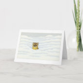 Winter Weasel - Christmas card カード (正面)