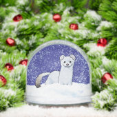 Winter Weasel Stoat Christmas Art (クリスマス)