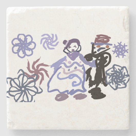 Winter wedding  ストーンコースター (正面)