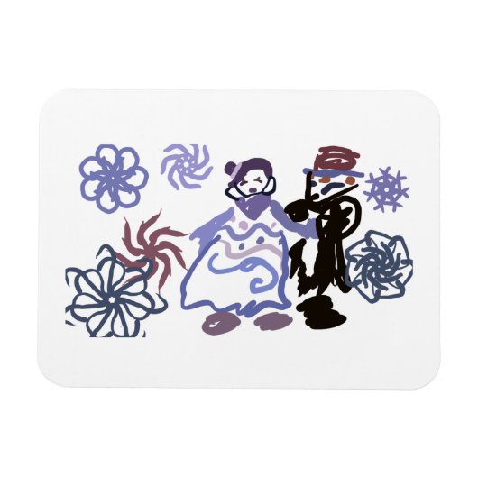 Winter wedding  マグネット (横)