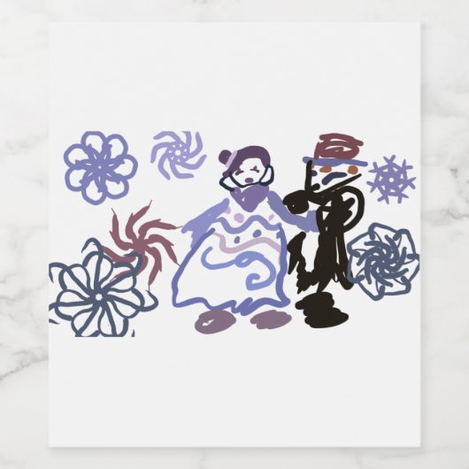 Winter wedding  ワインラベル (シングルラベル)