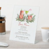 Winter Wedding Festive Drinks Holiday Bar Menu 台座サイン (インサイチュ)