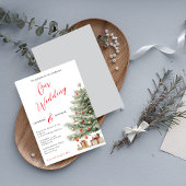 Winter Wedding Holiday Invitation 招待状