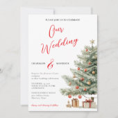 Winter Wedding Holiday Invitation 招待状 (正面)