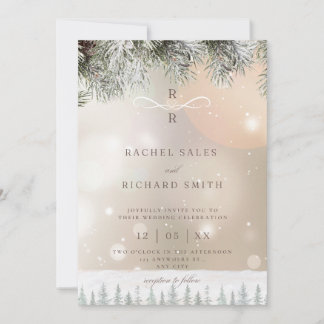 Winter Wedding Invitation 招待状