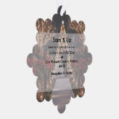 Winter Wedding Snowflake Decorative Invitation オーナメントカード (右)