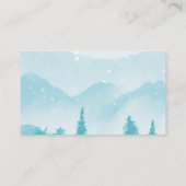 Winter Wedding Website QR Code Budget RSVP エンクロージャーカード (裏面)