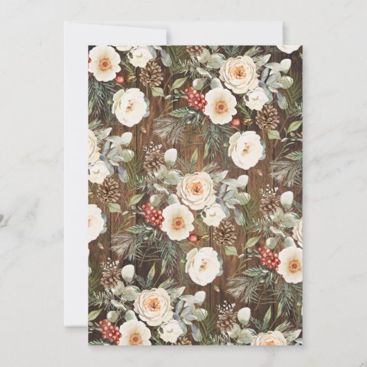 Winter Western We still do Wedding Anniversary 招待状 (裏面)