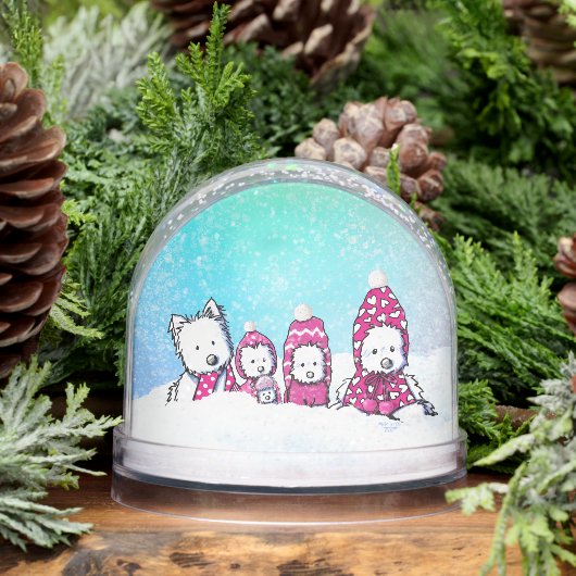 Winter Westies Snow Globe (冬)