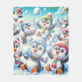 Winter Whimsy フリースブランケット