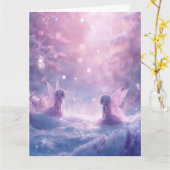 Winter Whispers and Fairy Light  カード (黄色い花)