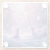 Winter Whispers and Fairy Light ガラスコースター (裏面)