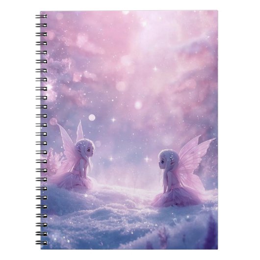 Winter Whispers and Fairy Light ノートブック (正面)