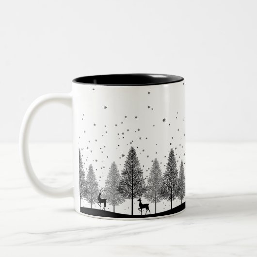 Winter Whispers Mug — A Lumina_Ash Collection ツートーンマグカップ (左)