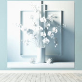 Winter white キャンバスプリント (インサイチュ (ウッドフロア))