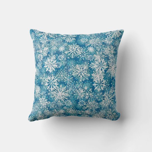 WINTER WHITE AND BLUE クッション (裏面)