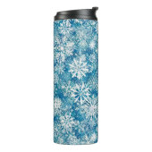 WINTER WHITE AND BLUE タンブラー (回転左)