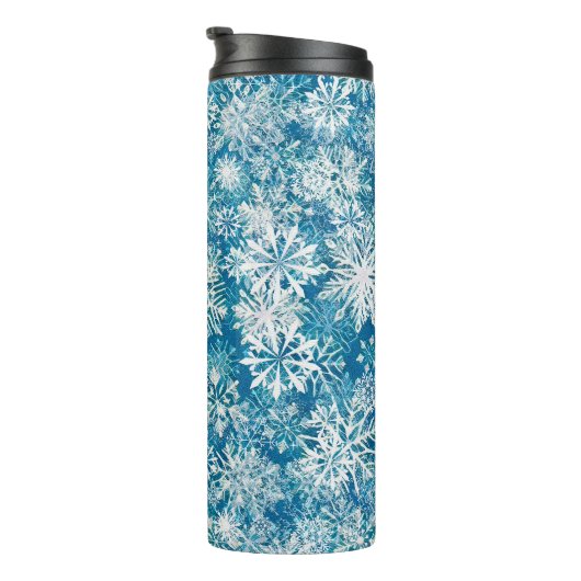 WINTER WHITE AND BLUE タンブラー (回転右)