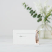 Winter winter forest Wedding Place Card プレイスカード (スタンド正面)